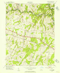 Sykesville 1953 topographic map thumbnail