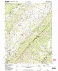 Table Rock 1997 topographic map thumbnail