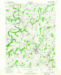 Taneytown 1953 topographic map thumbnail
