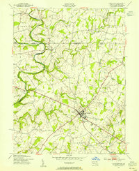Taneytown 1953 topographic map thumbnail