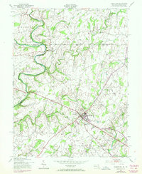 Taneytown 1953 topographic map thumbnail