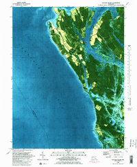Taylors Island 1982 topographic map thumbnail