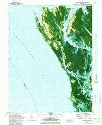 Taylors Island 1982 topographic map thumbnail