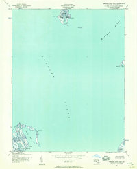 Terrapin Sand Point 1942 topographic map thumbnail