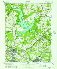 Towson 1944 topographic map thumbnail