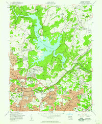 Towson 1957 topographic map thumbnail