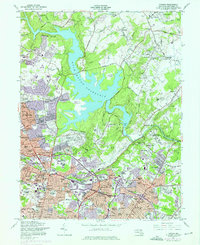 Towson 1957 topographic map thumbnail