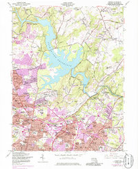 Towson 1957 topographic map thumbnail