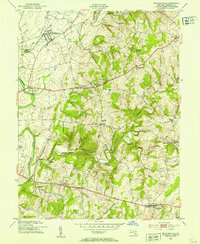 Walkersville 1953 topographic map thumbnail