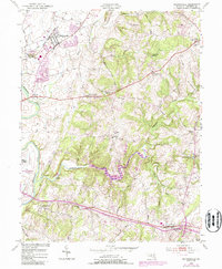 Walkersville 1953 topographic map thumbnail