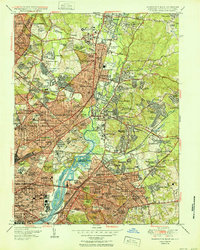 Washington East 1951 topographic map thumbnail