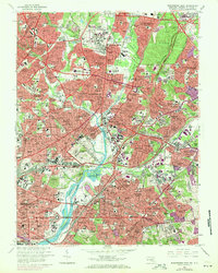 Washington East 1965 topographic map thumbnail