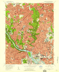 Washington West 1956 topographic map thumbnail