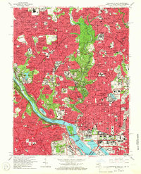 Washington West 1965 topographic map thumbnail