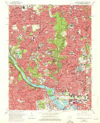 Washington West 1965 topographic map thumbnail