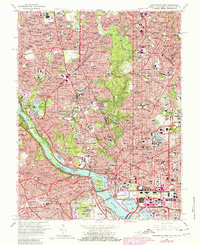 Washington West 1965 topographic map thumbnail