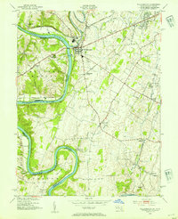 Williamsport 1953 topographic map thumbnail