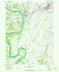 Williamsport 1953 topographic map thumbnail