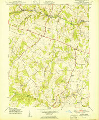 Woodbine 1950 topographic map thumbnail