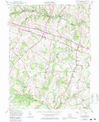 Woodbine 1945 topographic map thumbnail