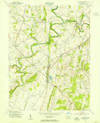 Woodsboro 1953 topographic map thumbnail