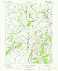 Woodsboro 1953 topographic map thumbnail