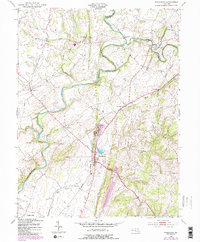 Woodsboro 1953 topographic map thumbnail