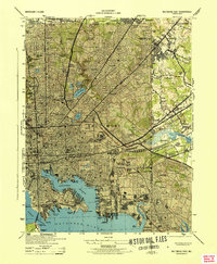 Baltimore East 1944 topographic map preview