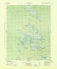 Bloodsworth Island 1943 topographic map thumbnail