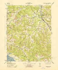 Charlotte Hall 1943 topographic map thumbnail