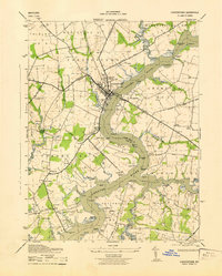 Chestertown 1943 topographic map thumbnail