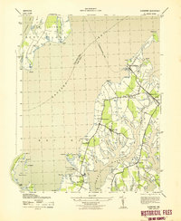 Claiborne 1943 topographic map thumbnail