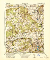 Cockeysville 1944 topographic map thumbnail