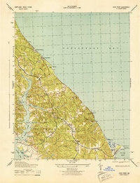 Cove Point 1943 topographic map thumbnail