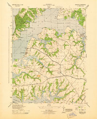 Earleville 1944 topographic map thumbnail