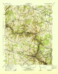 Ellicott City 1944 topographic map thumbnail