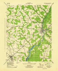 Federalsburg 1944 topographic map thumbnail
