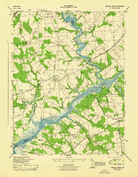Fowling Creek 1944 topographic map thumbnail