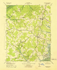 Girdletree 1943 topographic map thumbnail