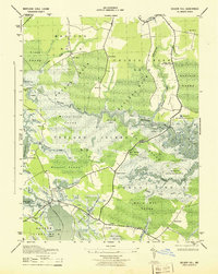Golden Hill 1943 topographic map preview