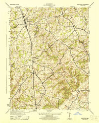 Hampstead 1944 topographic map thumbnail