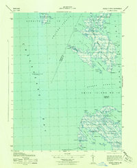 Kedges Straits 1943 topographic map thumbnail