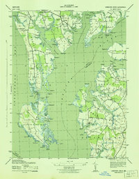 Langford Creek 1943 topographic map thumbnail