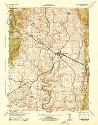 Middletown 1944 topographic map thumbnail