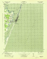 Ocean City 1943 topographic map thumbnail