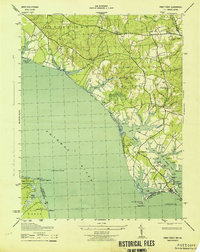 Piney Point 1943 topographic map thumbnail