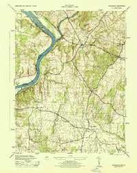 Poolesville 1944 topographic map preview