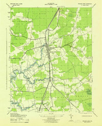 Princess Anne 1943 topographic map thumbnail