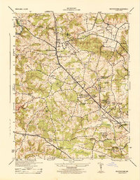 Reisterstown 1944 topographic map thumbnail