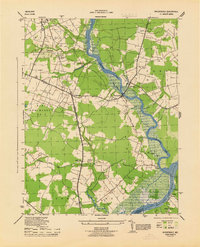 Rhodesdale 1944 topographic map thumbnail